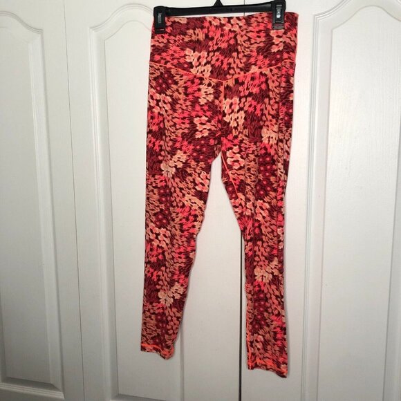 Aerie Offline Womens Leggings Large Red Stretch Hi Rise Super Flare Workout Pant - Picture 1 of 6